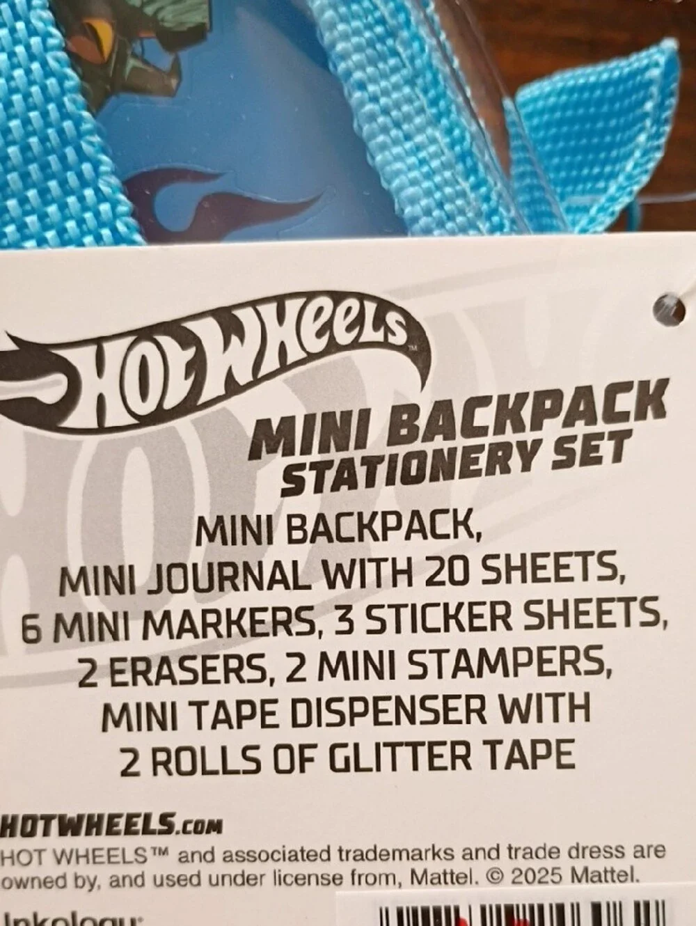 Hot Wheels Clear Toy Pouch with Blue Car Graphic